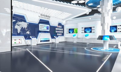 现代科技展厅3D模型下载